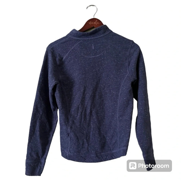 johnnie-O Los Angeles Angels Women's Navy Kennedy Slub Half-Zip Sweatshirt-Small - Picture 2 of 6